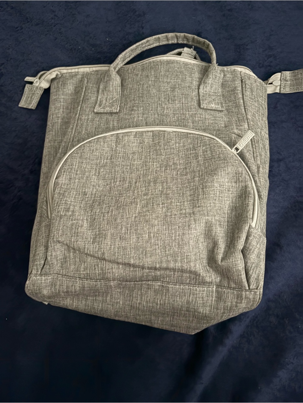 & Other Stories Gray Baby Bag Backpack Tote
